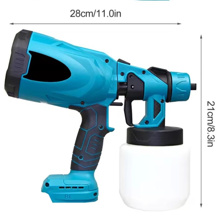 Akumulatorowy pistolet natryskowy + aku