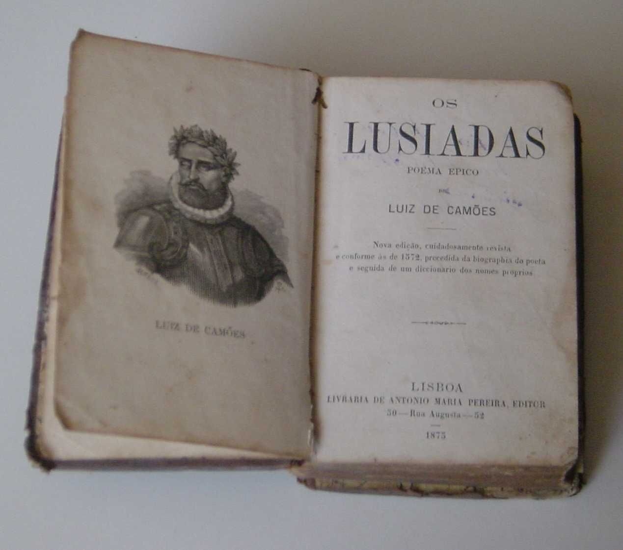 Bibliofilia Livro RARO Os Lusíadas Ed. 1875 Lisboa