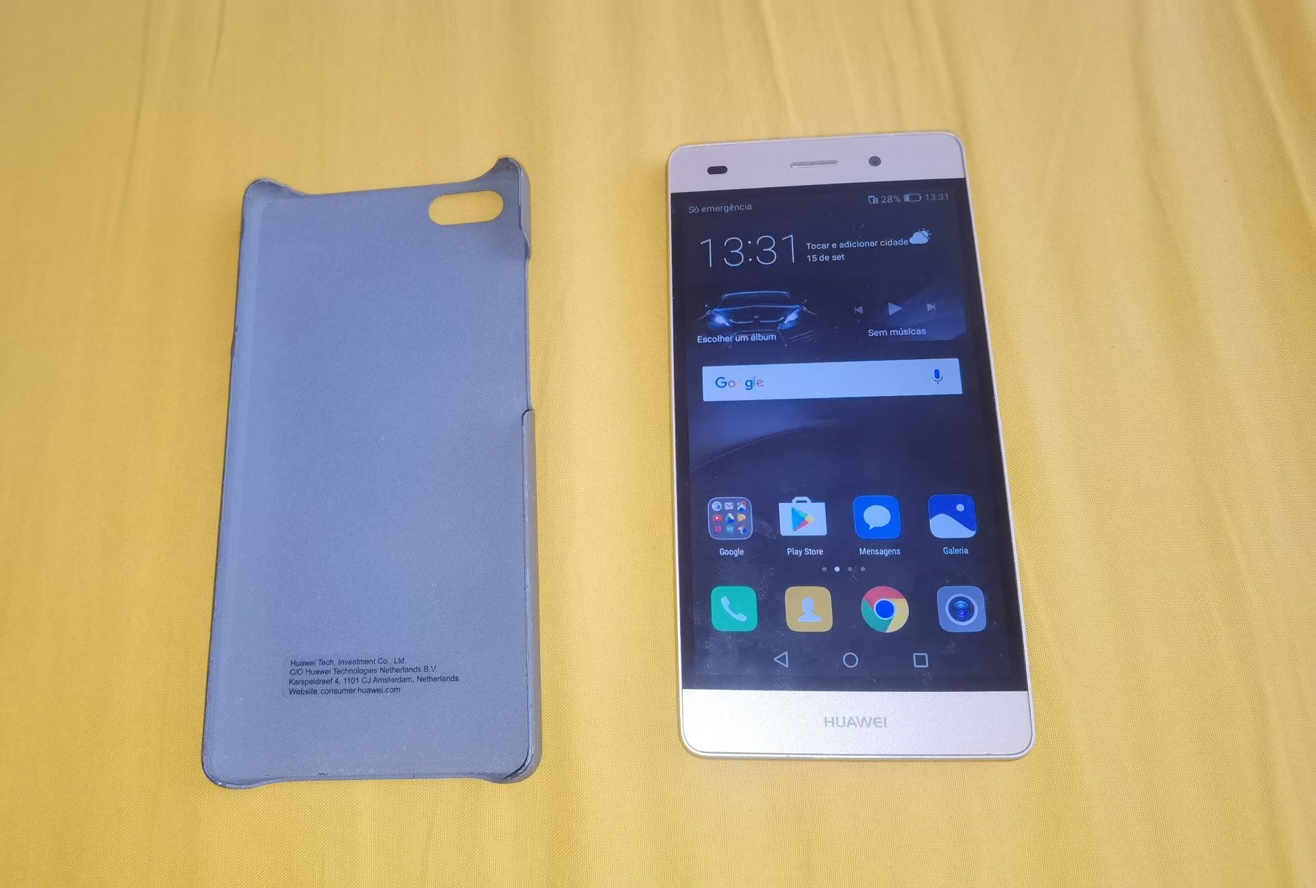 Huawei p8 lite com capa