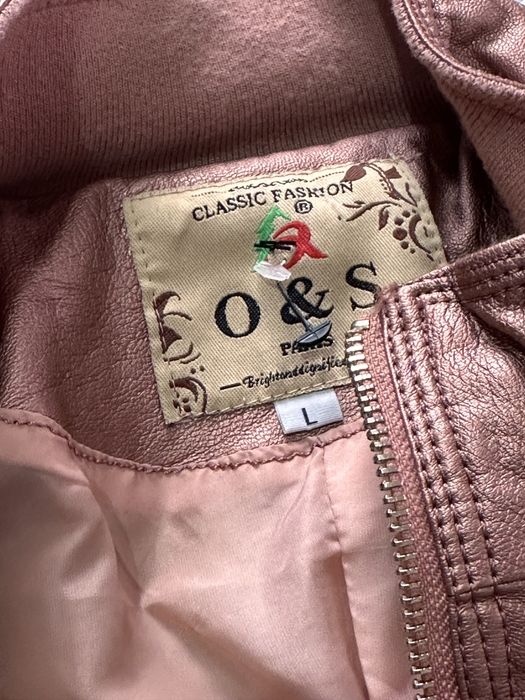 Piękna nowa kurtka ramoneska pudrowy róż S/M