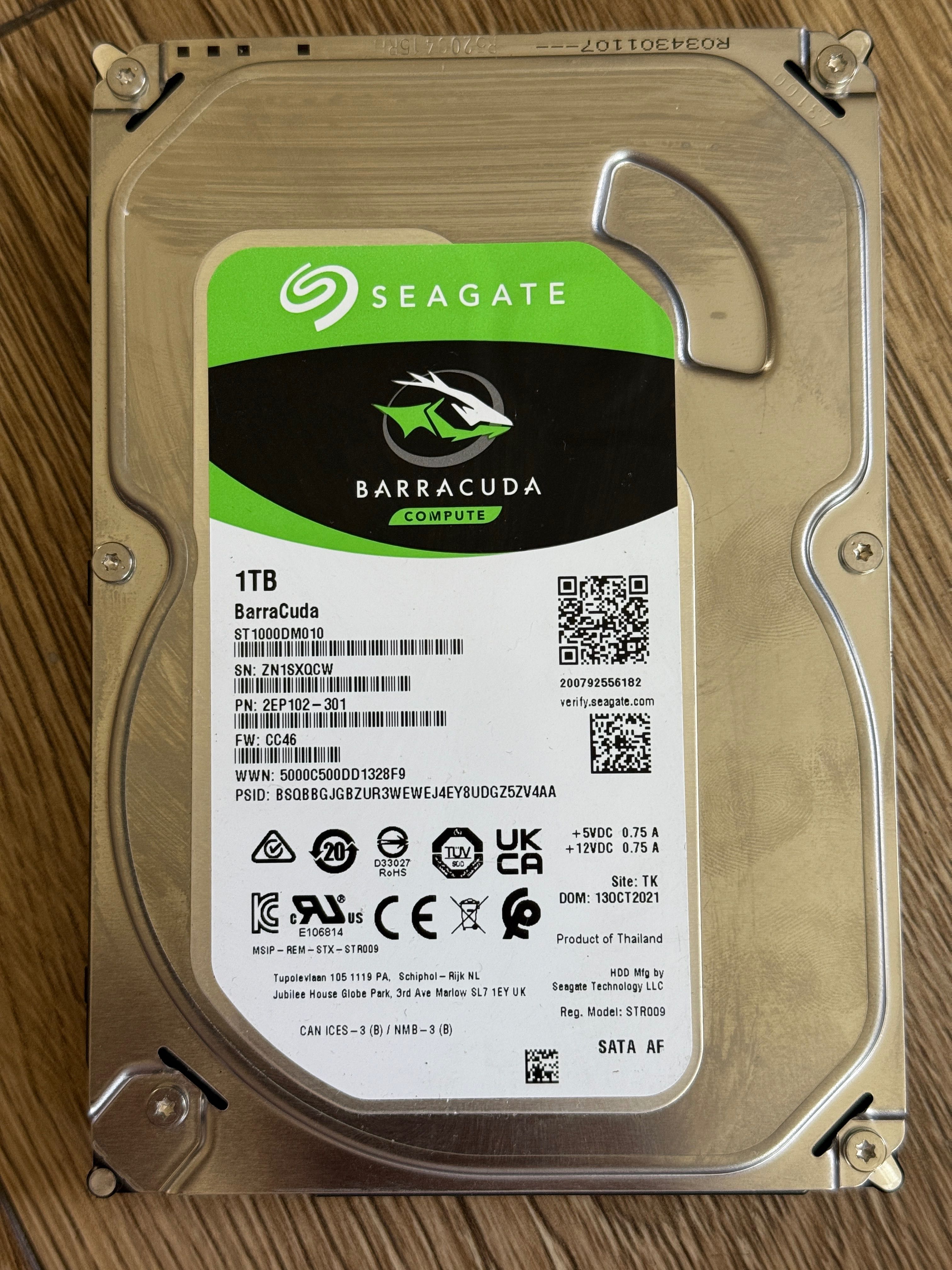 Dysk twardy HDD Seagate Barracuda ST1000DM010 1TB SATA III 3,5"