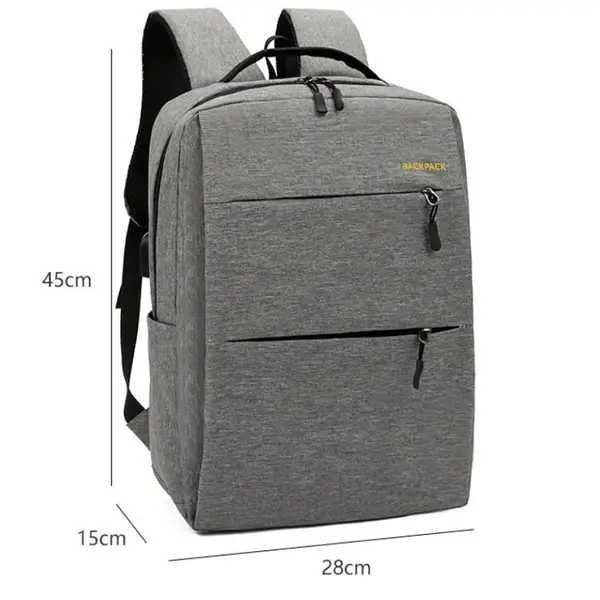 Рюкзак, сумка, кошелек 3 в 1 набор, BACKPACK Trend, серый, есть опт