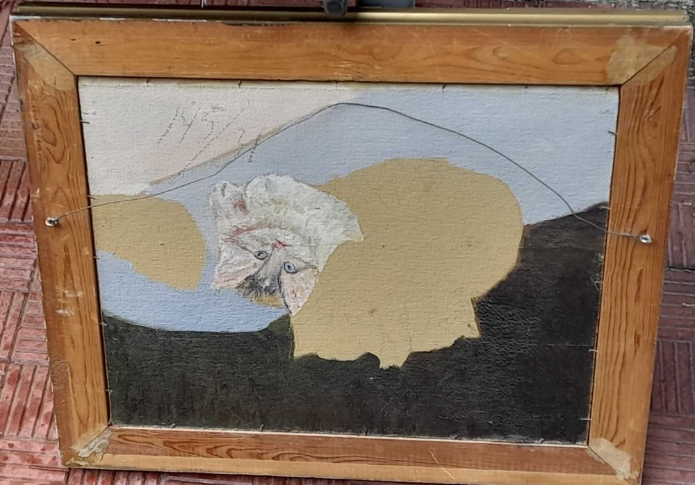 „Polna droga” obraz olejny, sygnowany