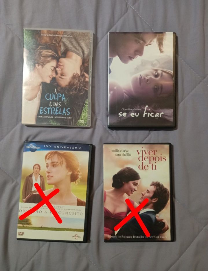 Dvds de romance novos