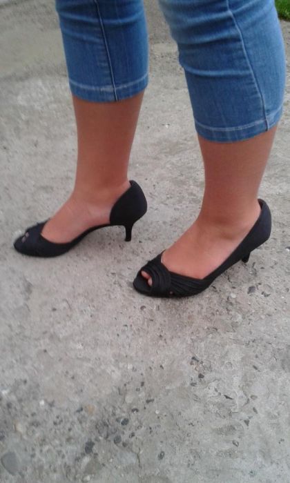 Szpilki czarne 39 buty eleganckie (ślub, wesele, karnawał, sylwester)