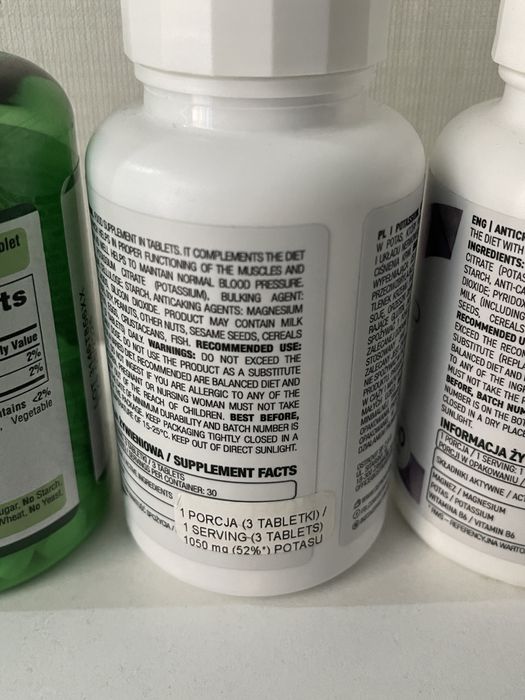 Калий Potassium Ostrovit 90табл, калій Puritans Pride, Anticramp max