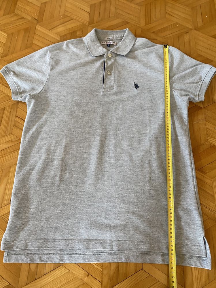 T-shirt polo męskie U.S. POLO ASSN. rozmiar XL szara