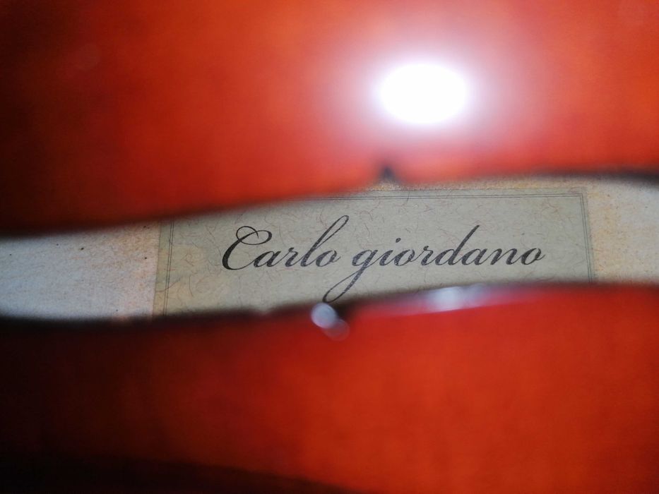 Skrzypce Carlo Giordano VS-1W 4/4, pokrowiec pasek kalafonia smyczek