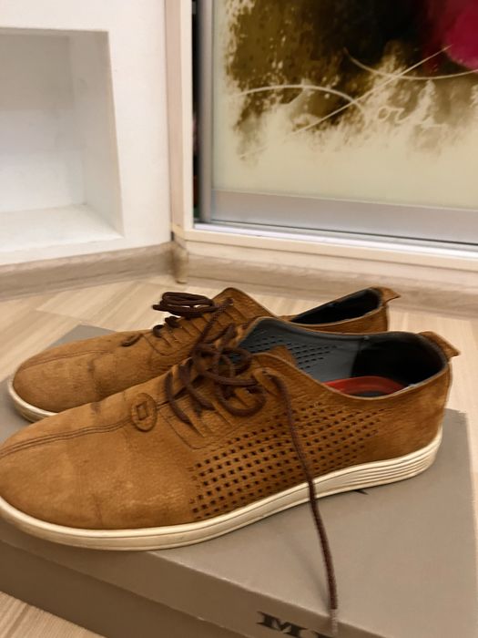 Замшевые туфли мокасины кеды