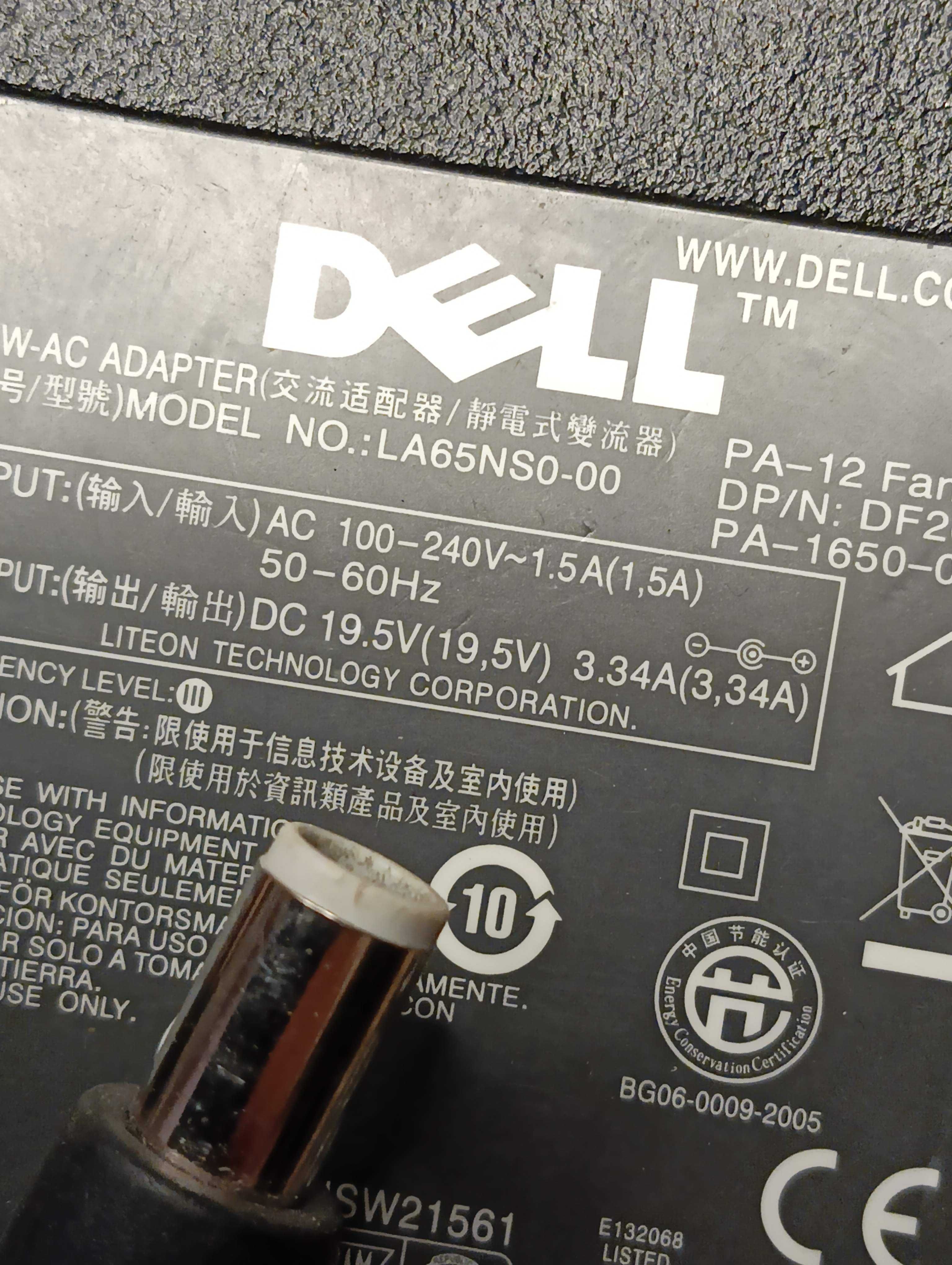 Зарядное блок питания для ноутбука DELL 19.5V 3.34A (7.4mm+Pin)