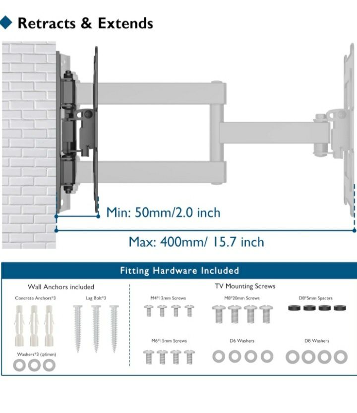 Uchwyt stojak do telewizora 13-43" 35 kg