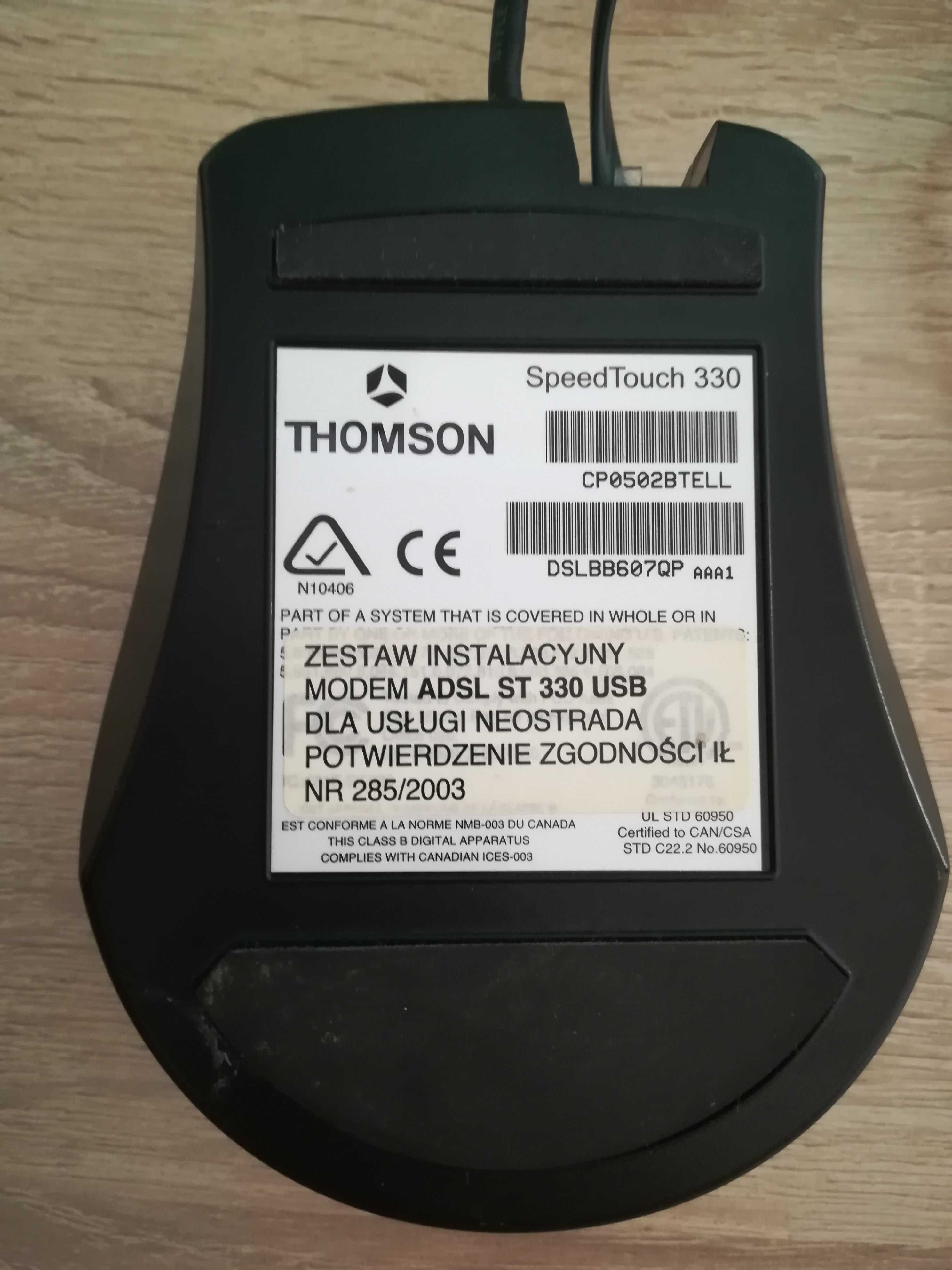 Thomson modem ADSL ST 330 USB stary kolekcjonerski staroć