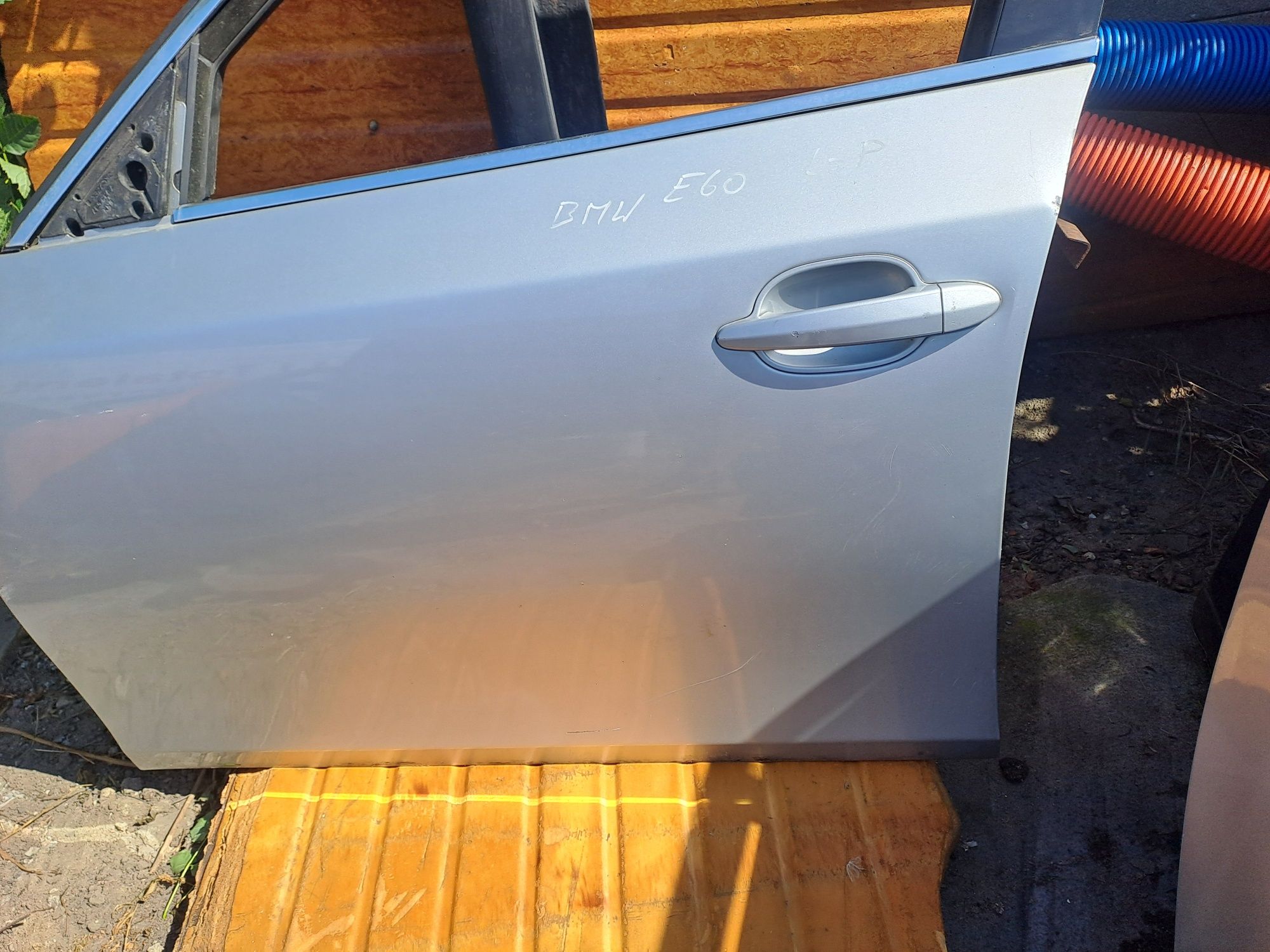 Drzwi przód przednie lewe Bmw 5 E60 Titansilber