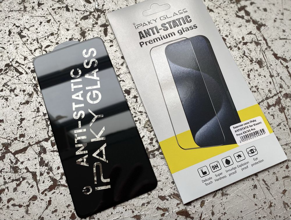 Защитное стекло iPaky ANTISTATIC для Xiaomi Poco X3| X3 Pro сяоми поко