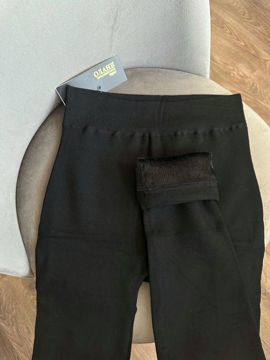 Теплі лосіни на хутрі висока посадка