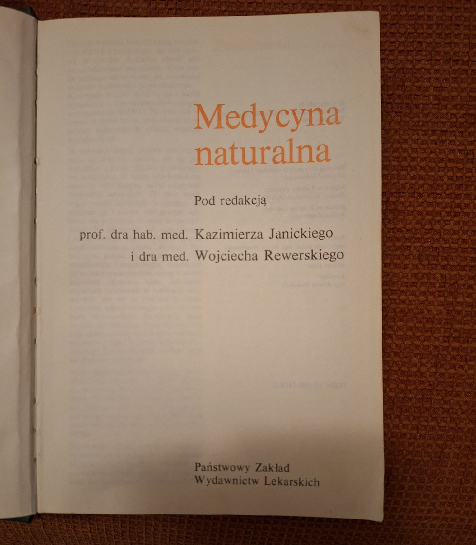 Medycyna naturalna Kazimierz Janicki Wojciech Rewerski