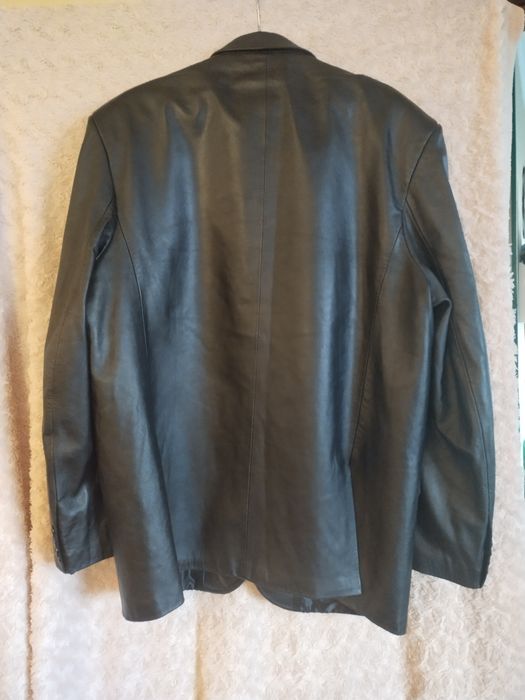 Пиджак кожаный мужской б/у в хорошем состоянии