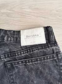 Jeansy Bershka DENIM MOM wysoki stan, rozm. 34/36, kolor szary