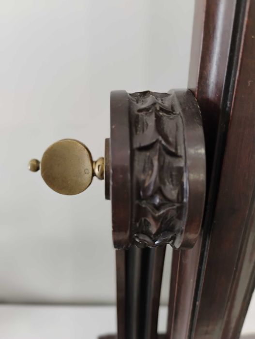 Espelho toucador vintage em madeira maciça mogno