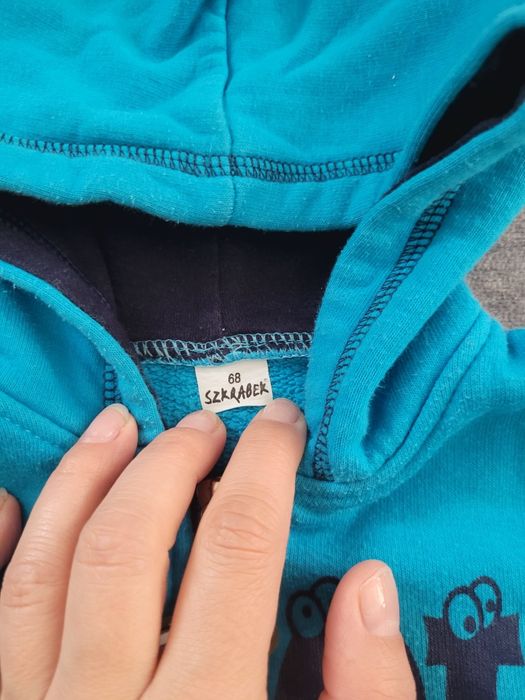 Bluza niebieska rozpinana