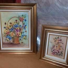 Quadros Porçelana e Ponto Cruz