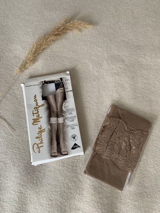 Капронові гольфи з мереживом Philippe Matignon