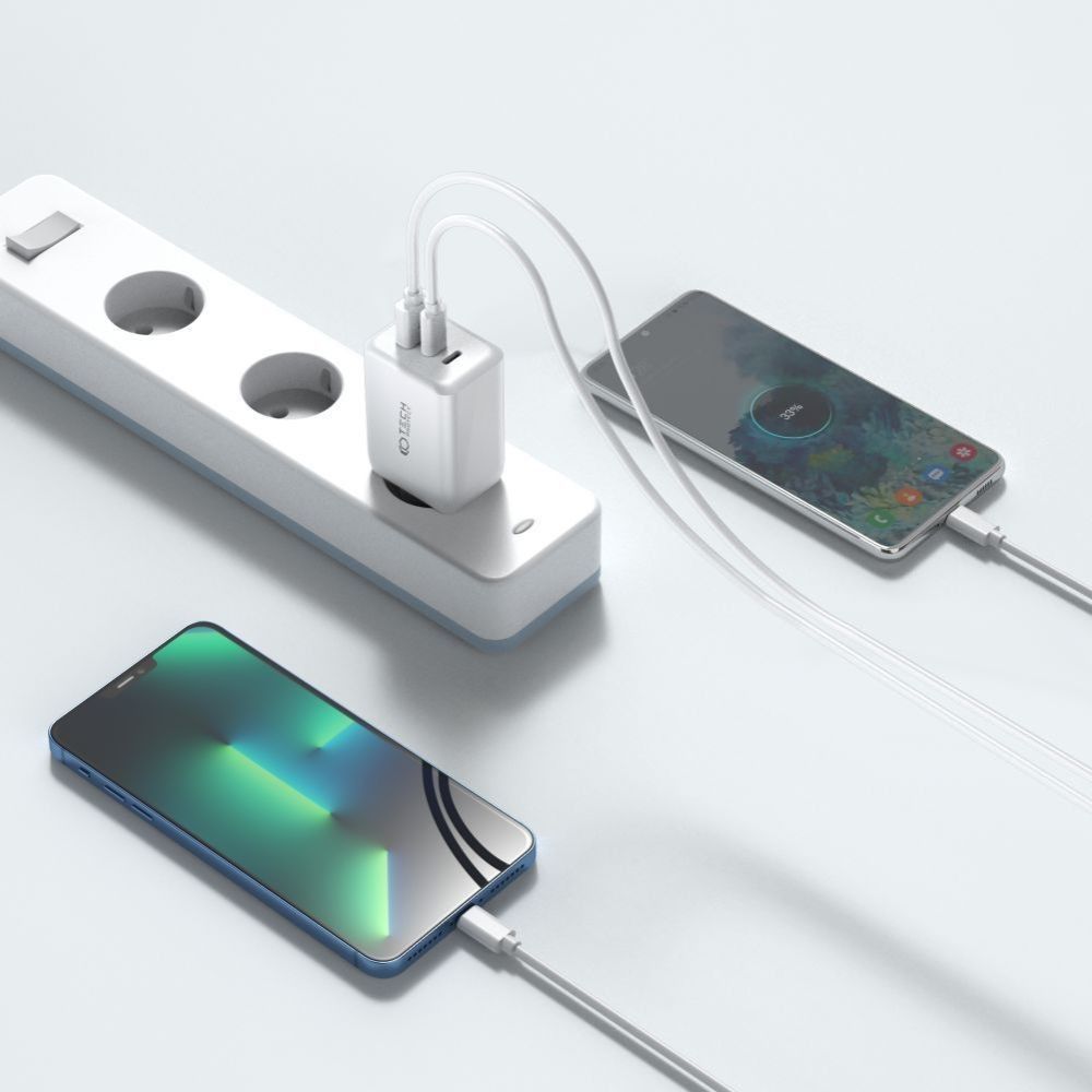 Ładowarka sieciowa Tech-Protect 65W 2xUSB Typ C + USB-A
