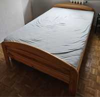 Łóżko drewniane z materacem 120 x 200