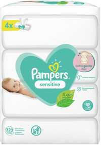 Pampers Sensitive Chusteczki Nawilżone 320 szt.