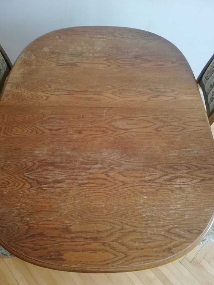 Meble holenderskie – stół + 4 krzesła (do renowacji)