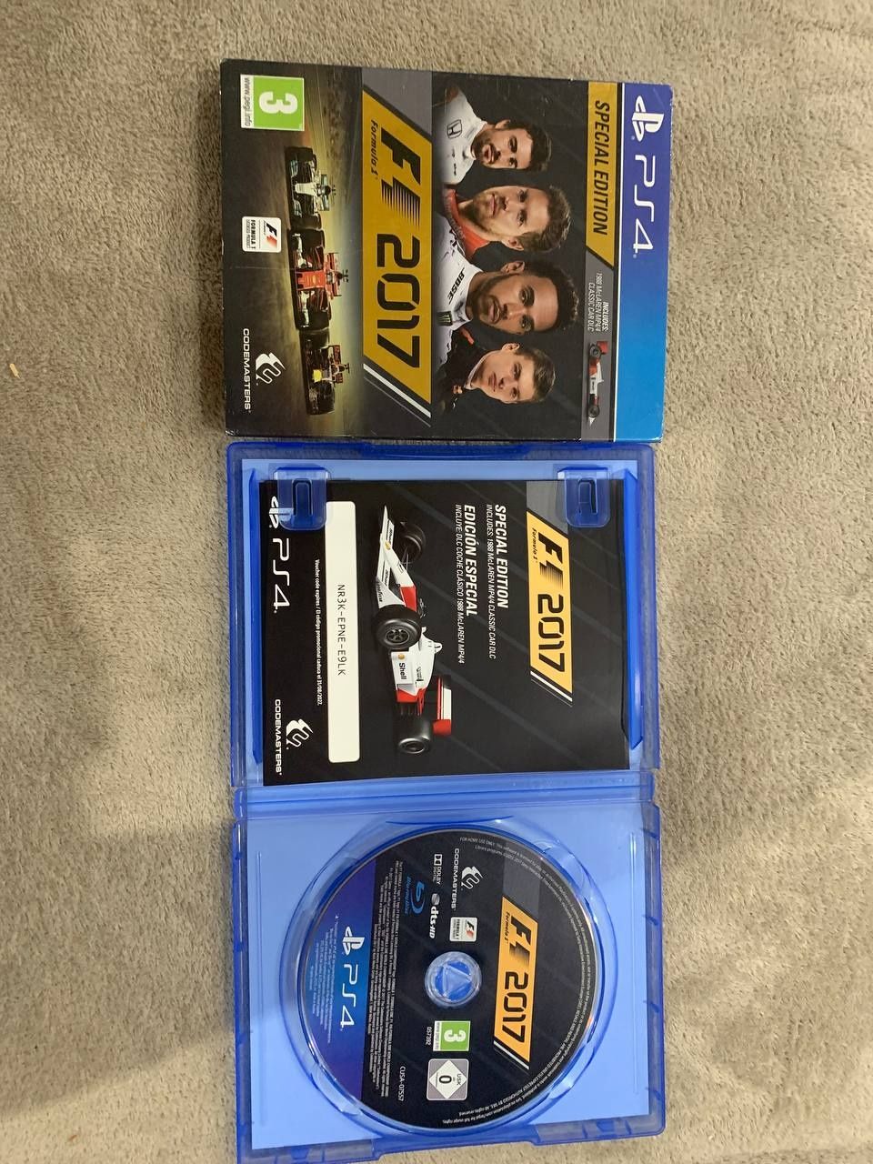 Продам диск PS4  F1 2017