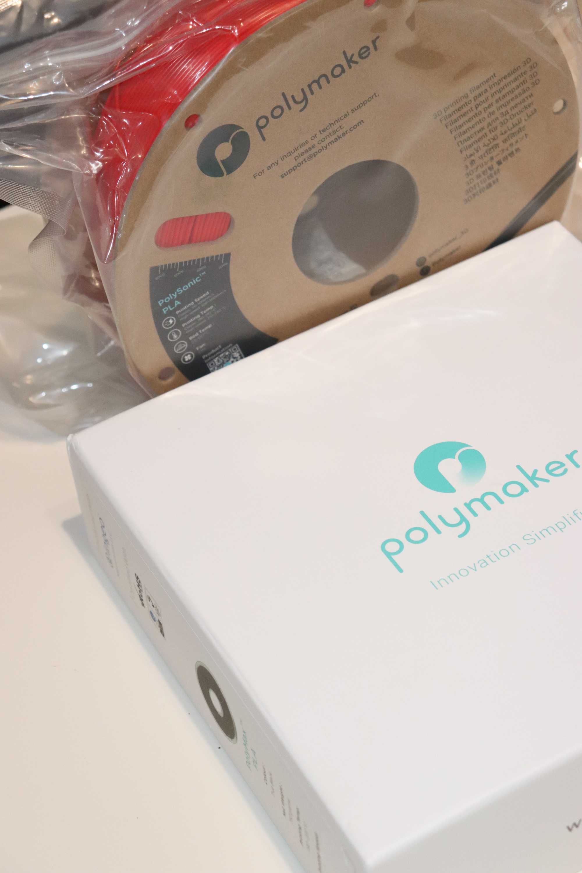 Polymaker PolySonic PLA Red Червоний 1.75mm 1kg - High Speed 300mm/s