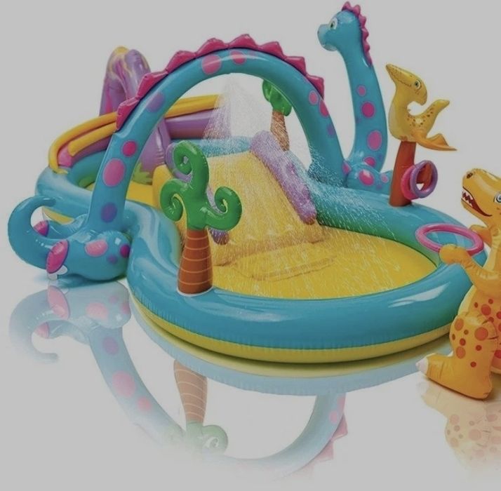Basen ogrodowy dla małych dzieci - brodzik - zjeżdżalnia - 1,5m x 3m
