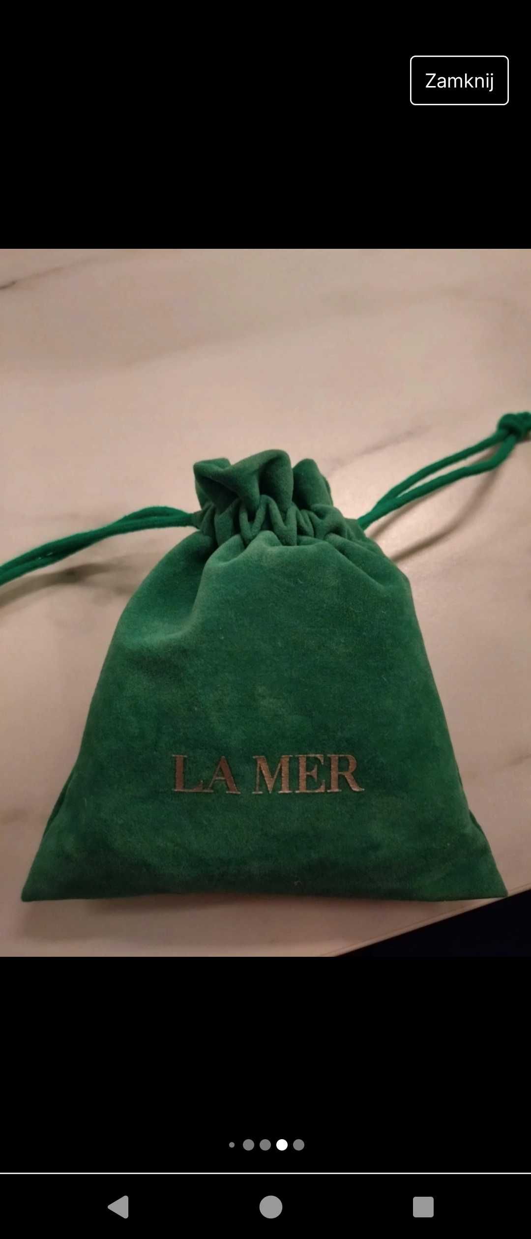 La mer z woreczkiem kremy i inne