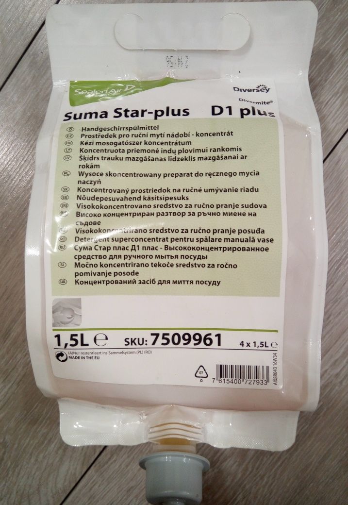 Skoncentrowany płyn do mycia naczyń Suma Star-plus D1 plus