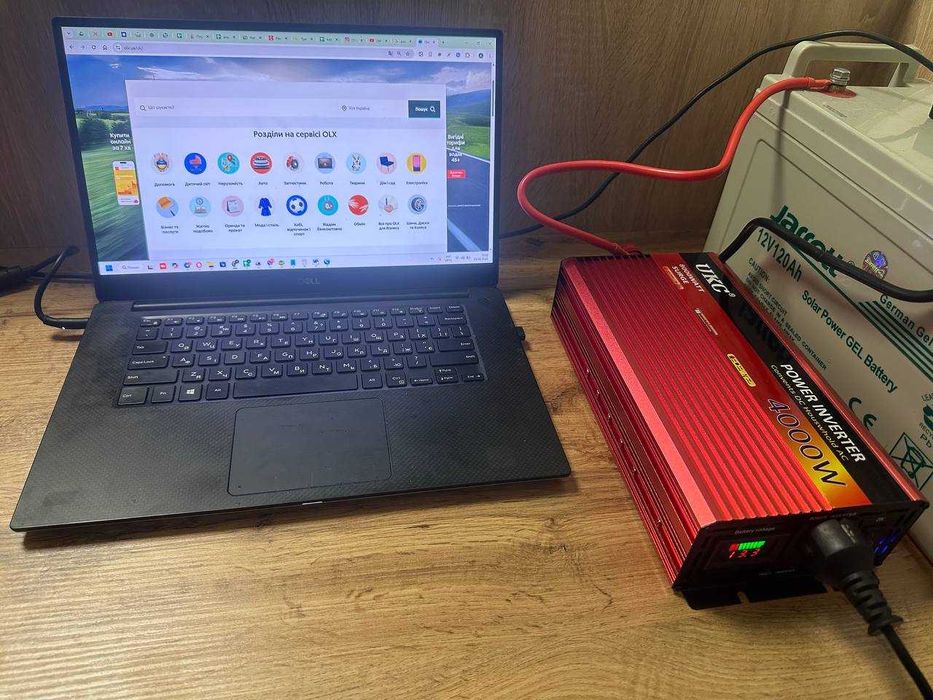 Перетворювач автоінвертор із функцією плавного пуску UKC 4000W 12V-220