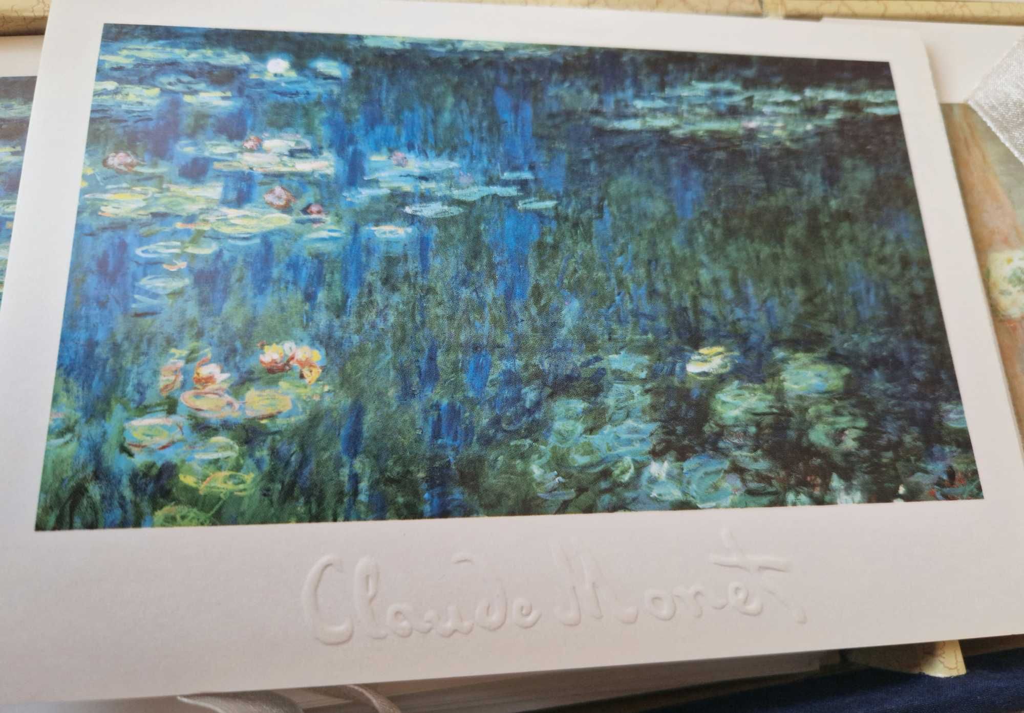 Четыре вида открыток репродукции Клод Моне Claude Monet Art Works.
