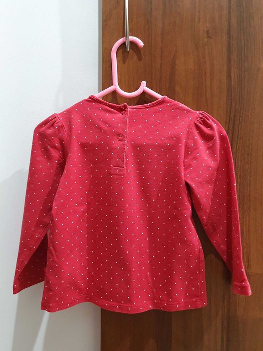 H&M Hello Kitty brokatowa bluzeczka dla dziewczynki rozmiar 92