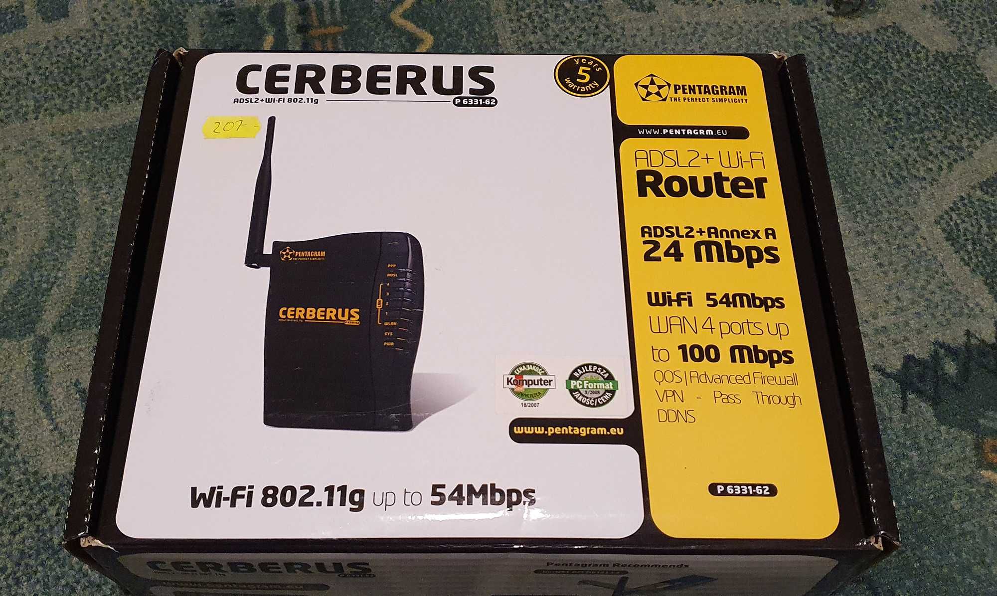 Router Cerberus ADSL2 Wi-Fi 802.11g (P6331-62)