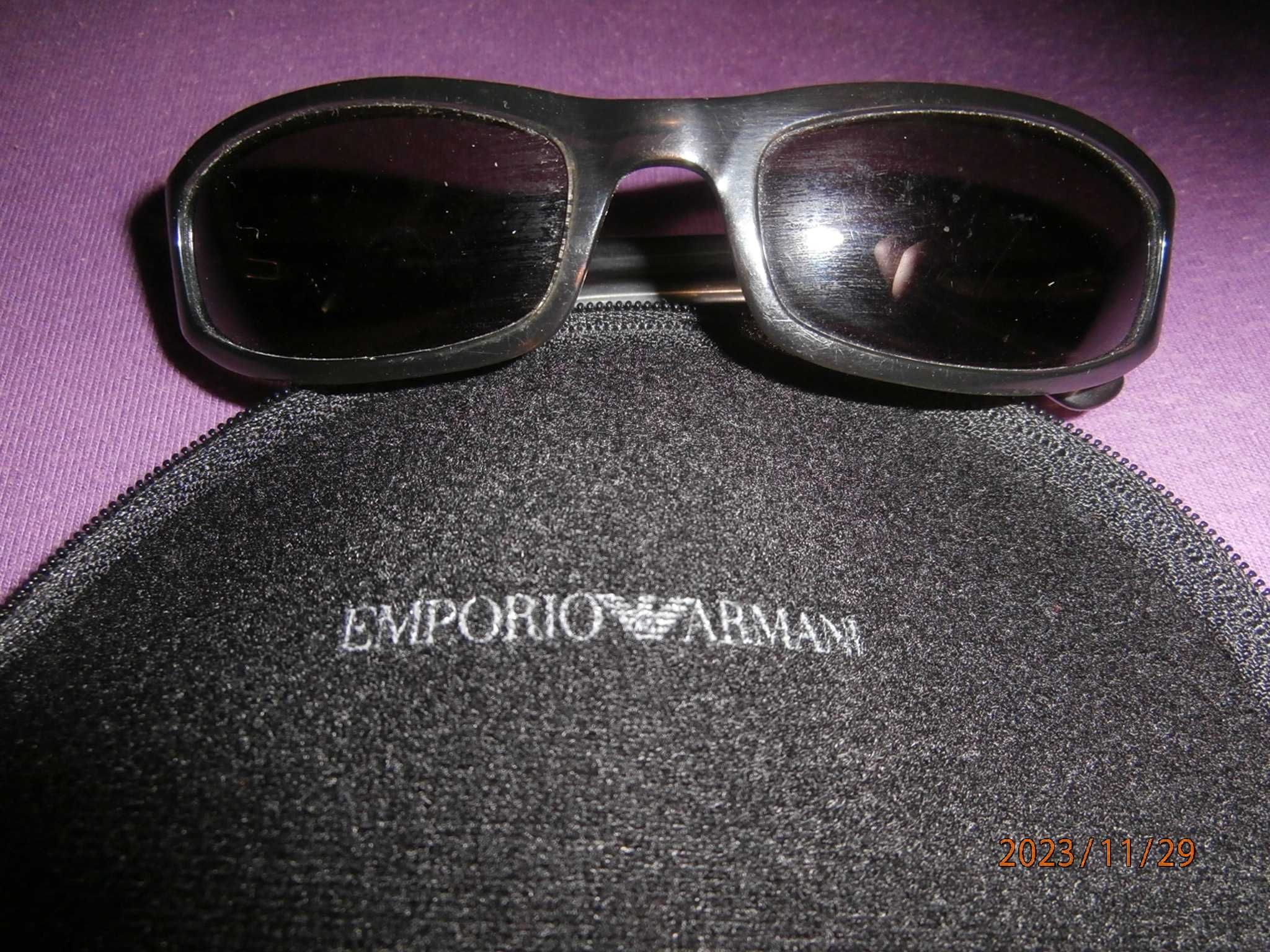 ARMANI Okulary przeciw słoneczne Giorgio Armani + etui - używane