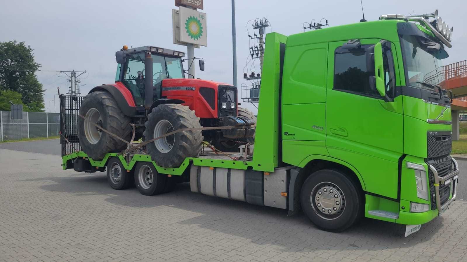 Transport koparka ciągnik maszyny towar laweta 14 ton