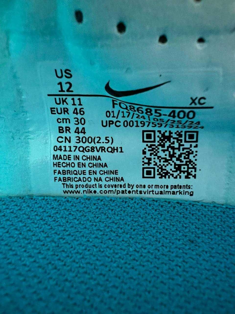 ОРИГІНАЛ! Бутси Nike Zoom Mercurial Vapor 16 Pro 45.5 46 | FQ8685-400