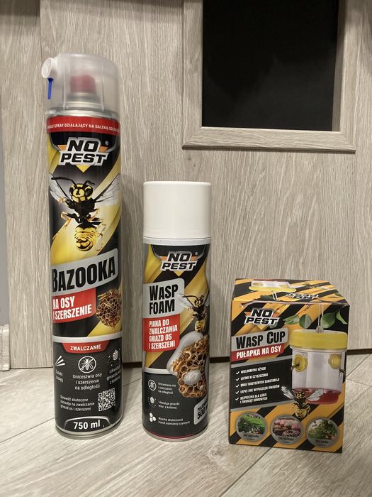 Preparat środek piana na osy szerszenie pułapka bazooka