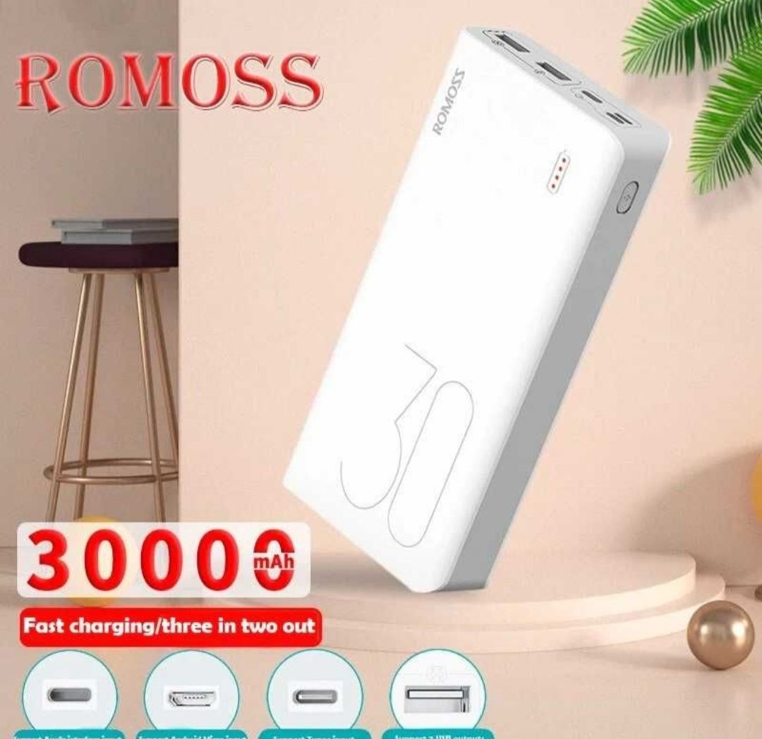 Зовнішній акумулятор Павер Банк Romoss Sense 8 Premium 30000 мАг.