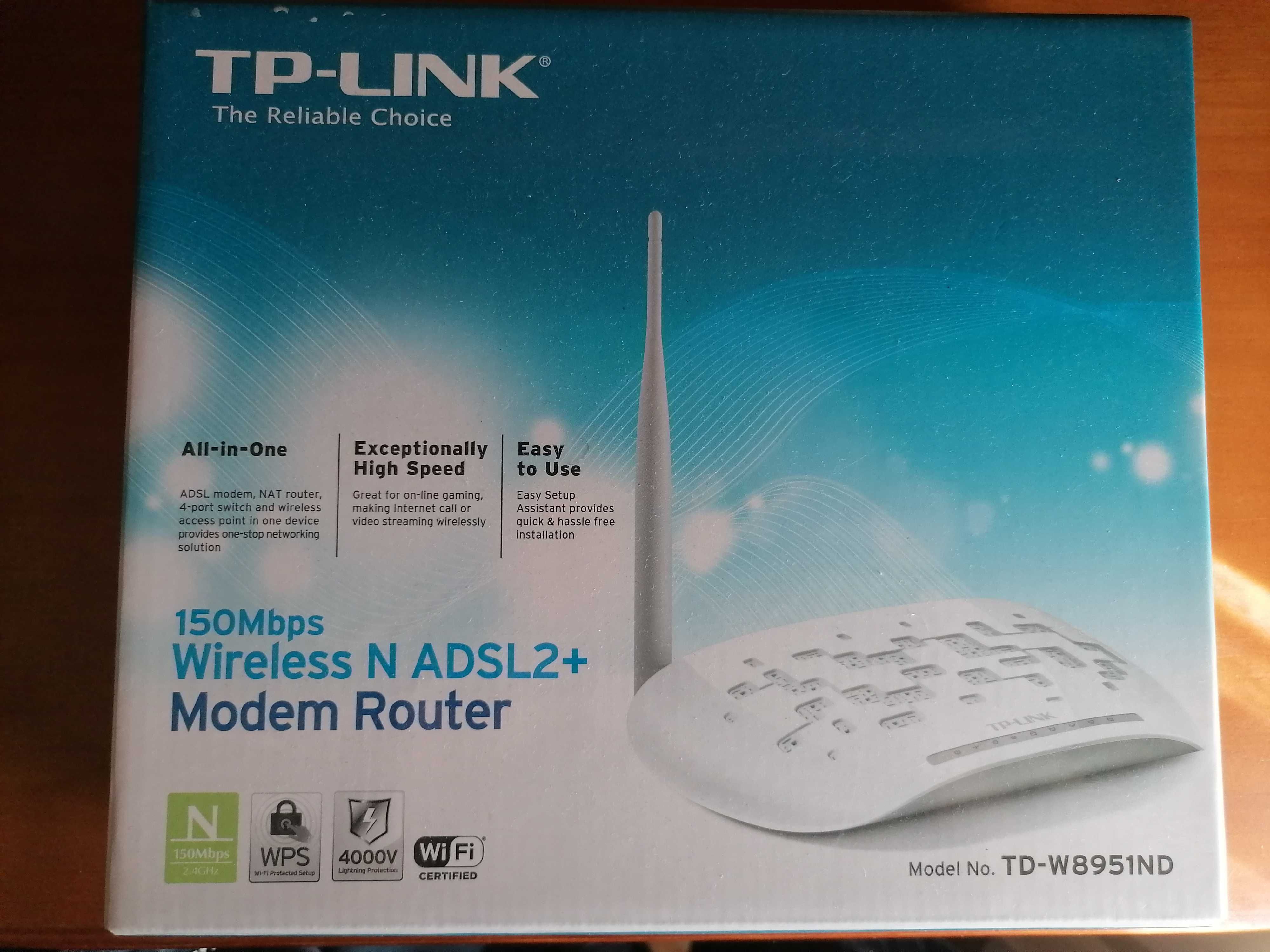 Router 150Mbps TP-Link Wireless N ADSL2+