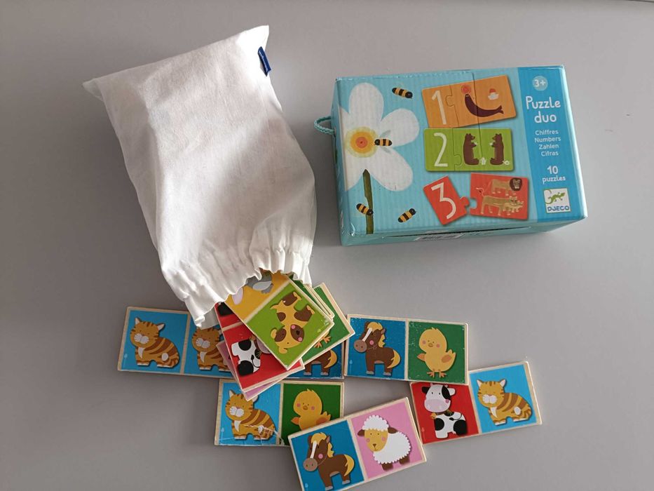 Puzzle dos números e dominó