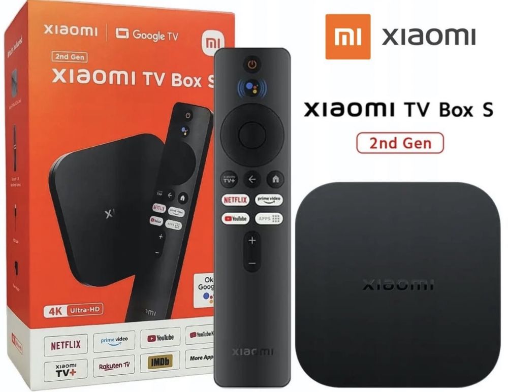 Xiaomi Mi Box S 2nd Gen 4K 2023 Смарт ТВ Приставка