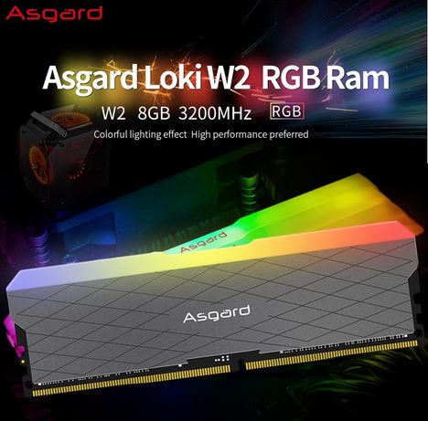 Оперативная память DDR4 32gb (2x16gb) Asgard Loki W2 RGB 3200MHz CL-16