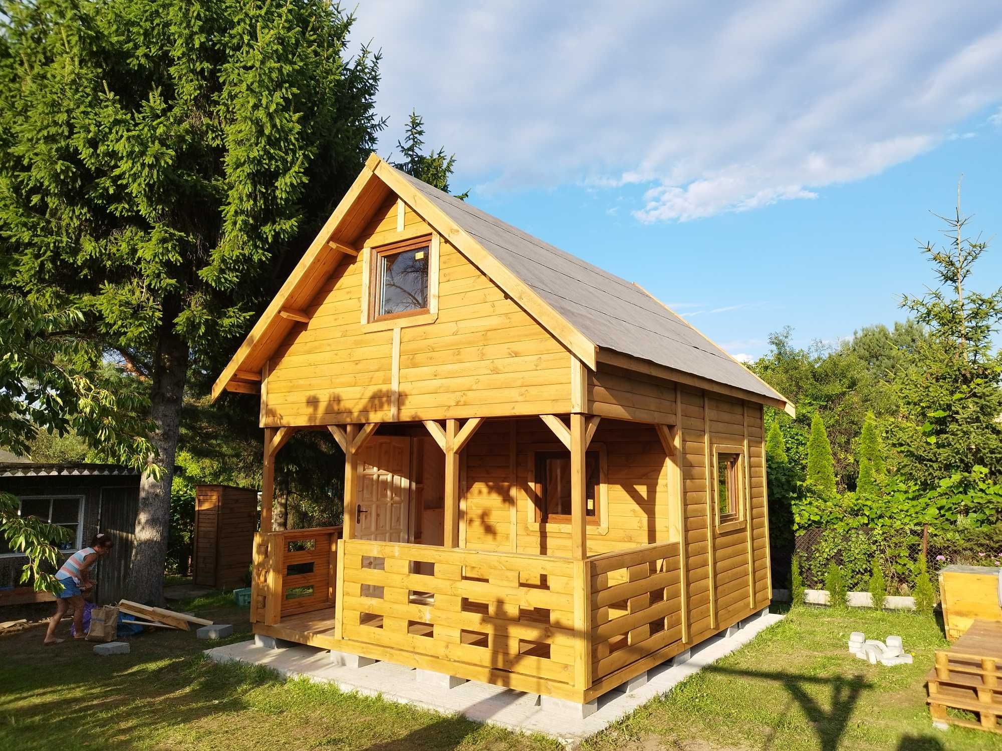 domek letniskowy,drewniany,ogrodowy,do 35m2, dach gont, domki na ROD