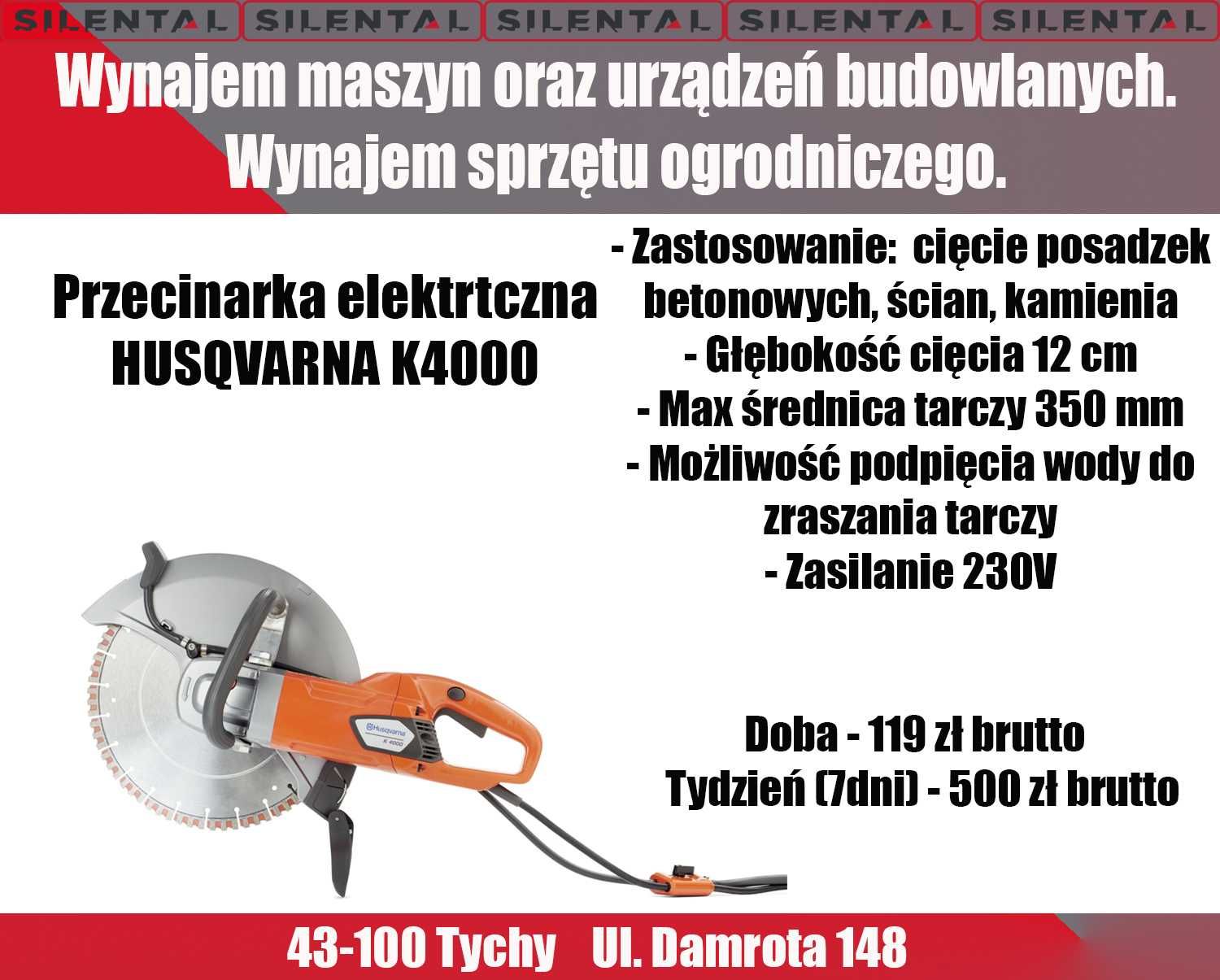 Piła jezdna przecinarka do betonu asfaltu spalinowa elektryczna TYCHY